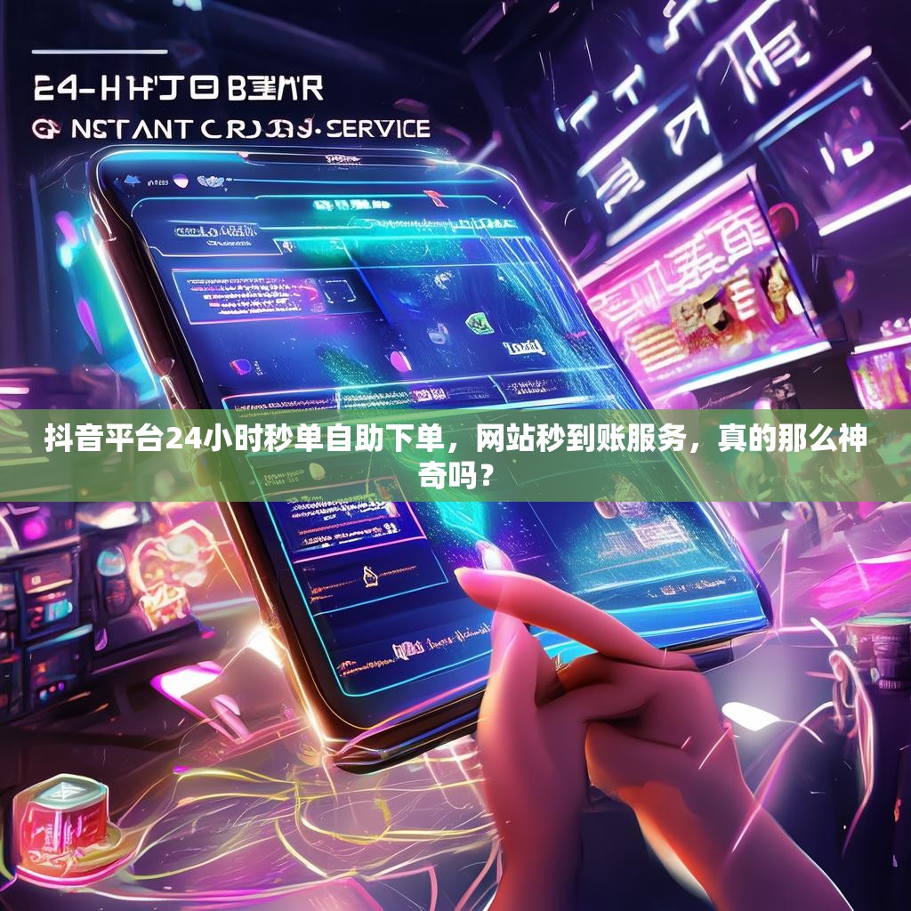 抖音平台24小时秒单自助下单，网站秒到账服务，真的那么神奇吗？