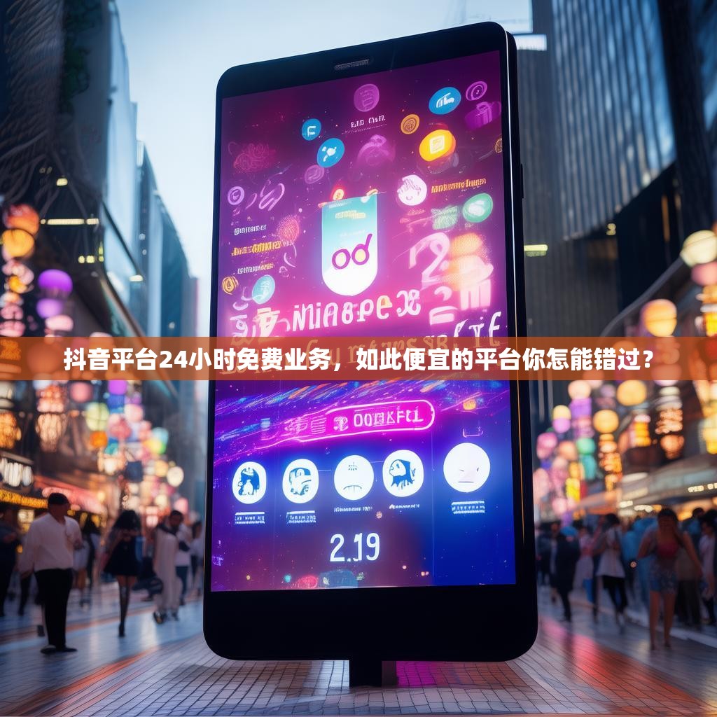 抖音平台24小时免费业务，如此便宜的平台你怎能错过？