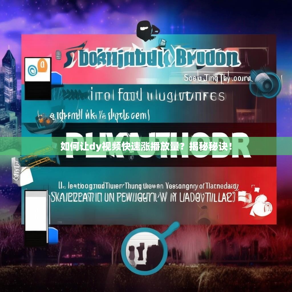 如何让dy视频快速涨播放量？揭秘秘诀！