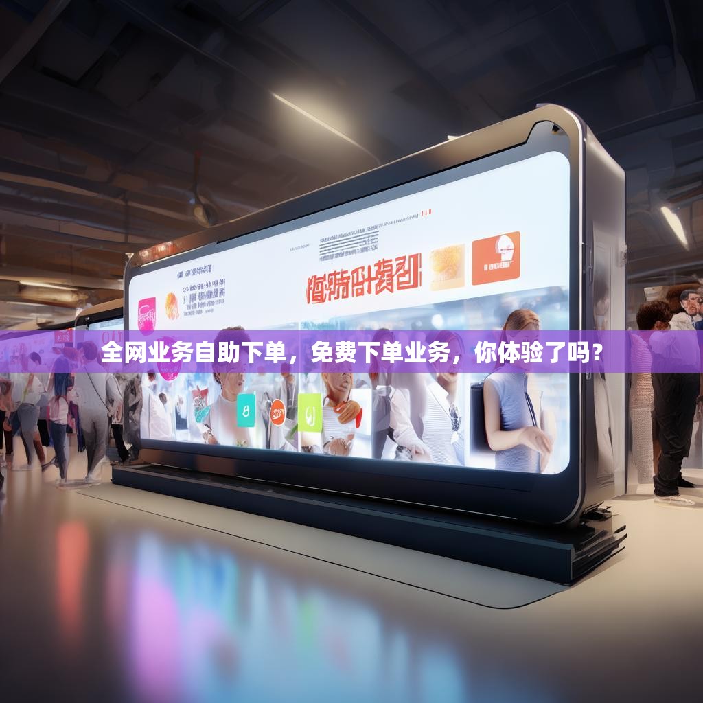 全网业务自助下单，免费下单业务，你体验了吗？