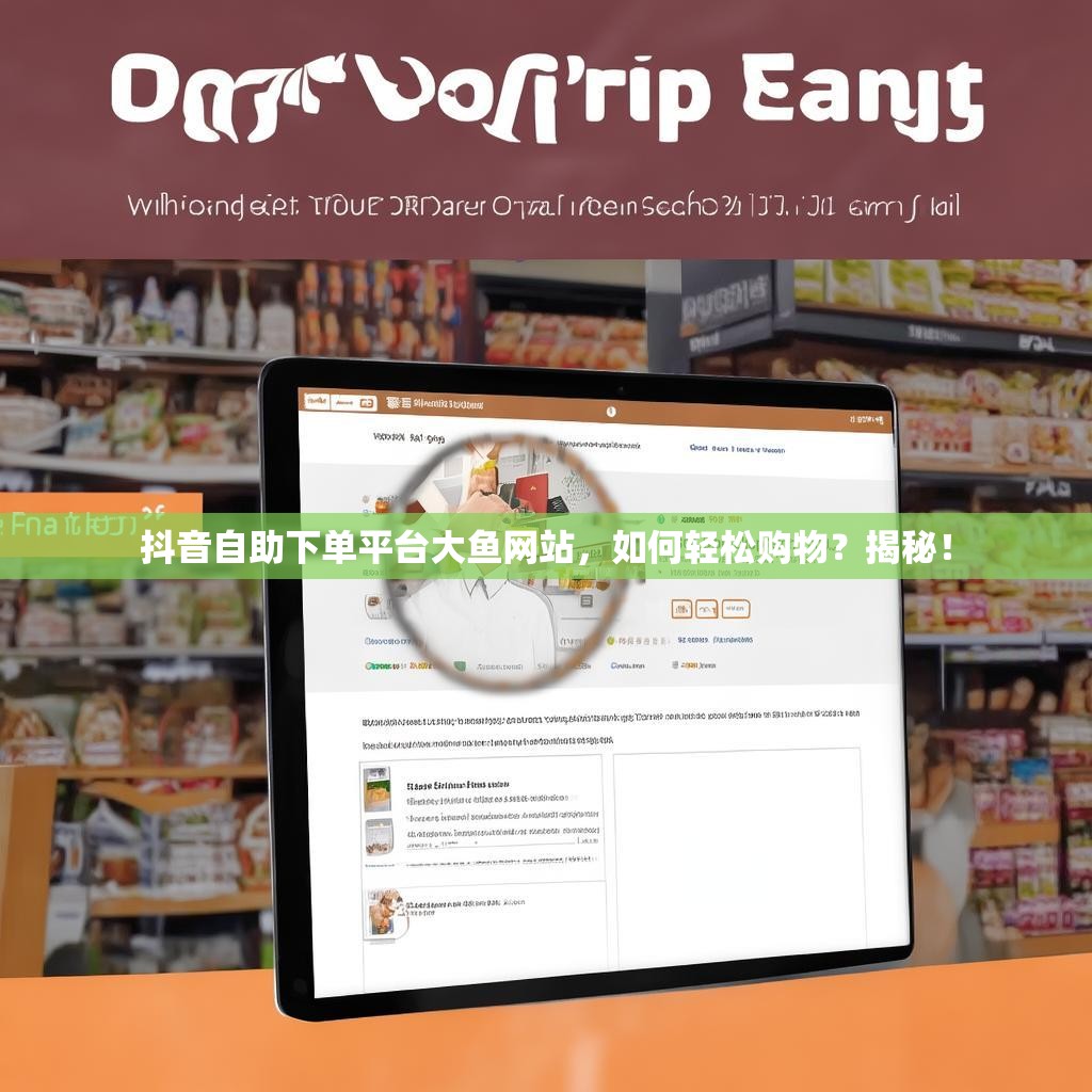 抖音自助下单平台大鱼网站，如何轻松购物？揭秘！