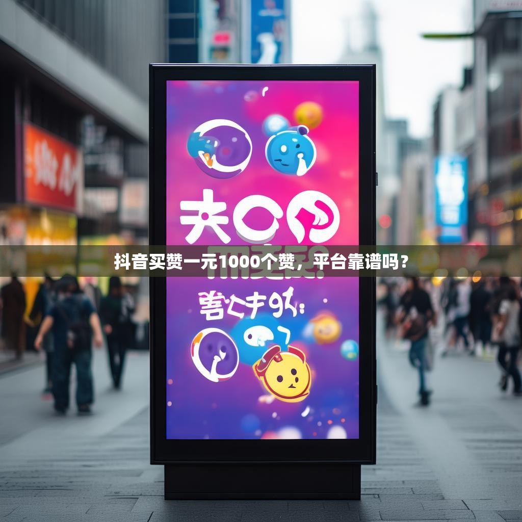 抖音买赞一元1000个赞，平台靠谱吗？