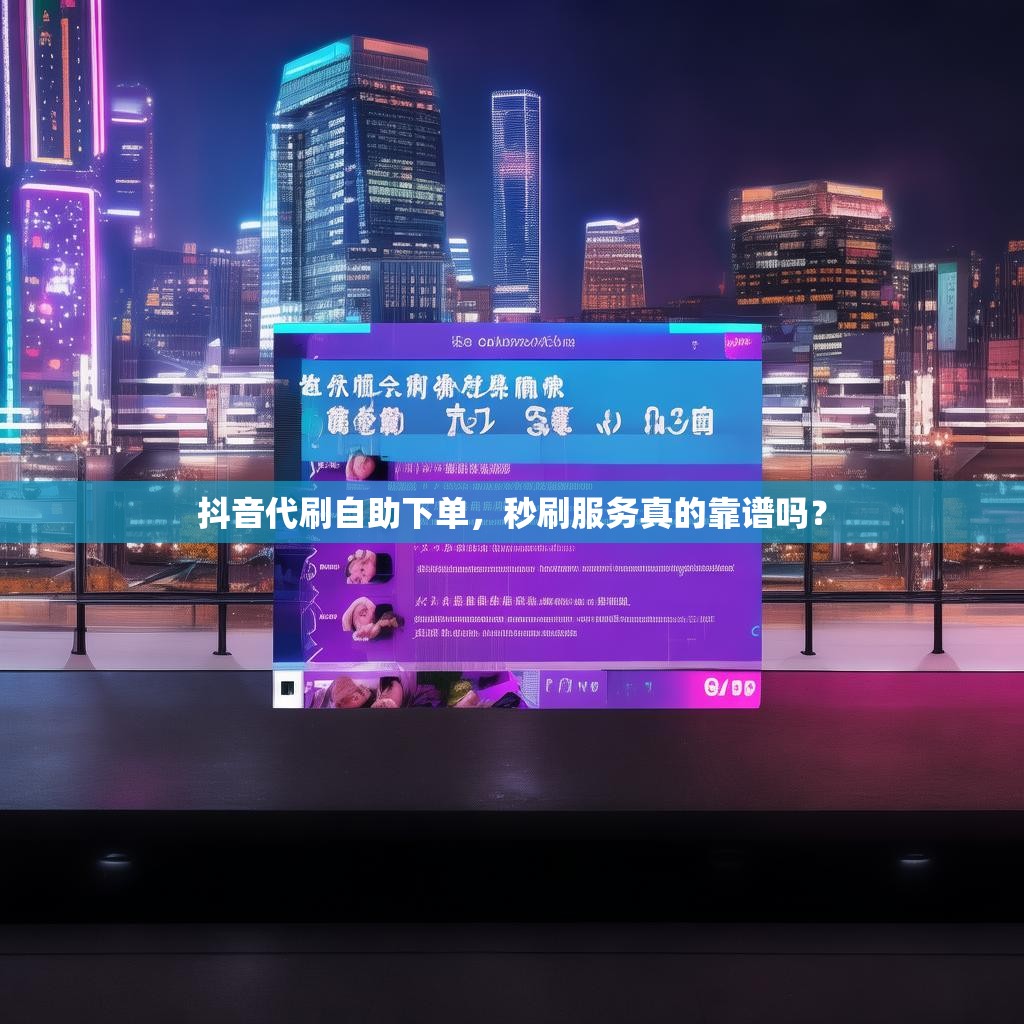 抖音代刷自助下单，秒刷服务真的靠谱吗？