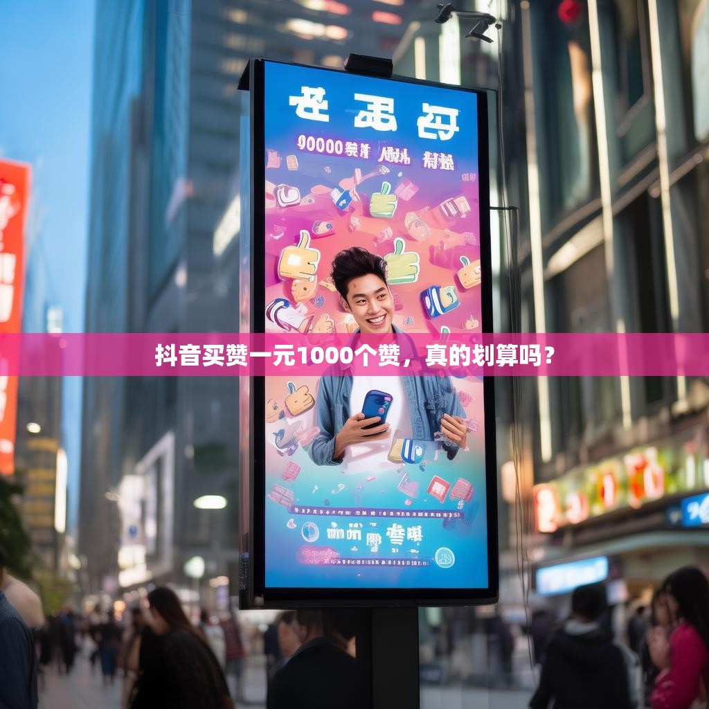 抖音买赞一元1000个赞，真的划算吗？