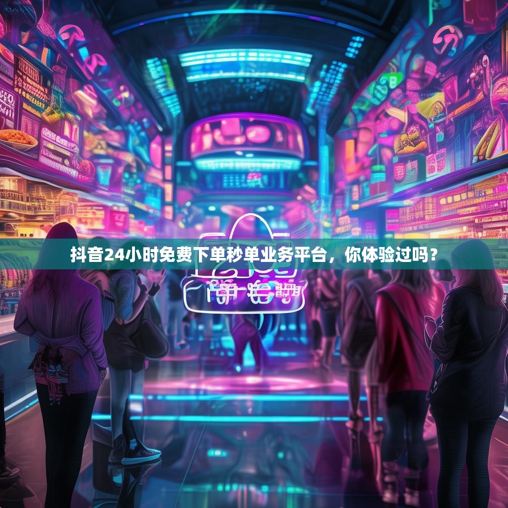 抖音24小时免费下单秒单业务平台，你体验过吗？