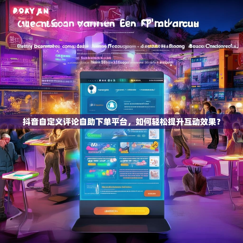 抖音自定义评论自助下单平台，如何轻松提升互动效果？