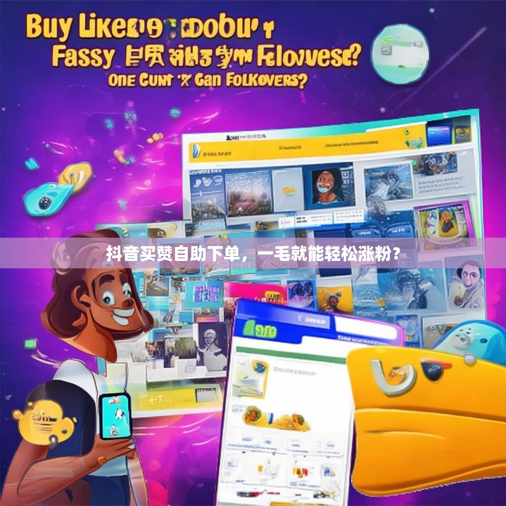 抖音买赞自助下单，一毛就能轻松涨粉？