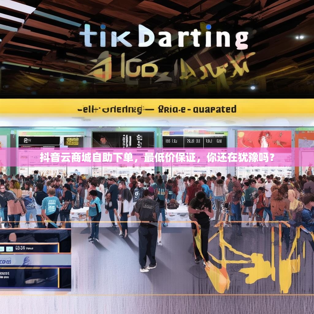 抖音云商城自助下单，最低价保证，你还在犹豫吗？