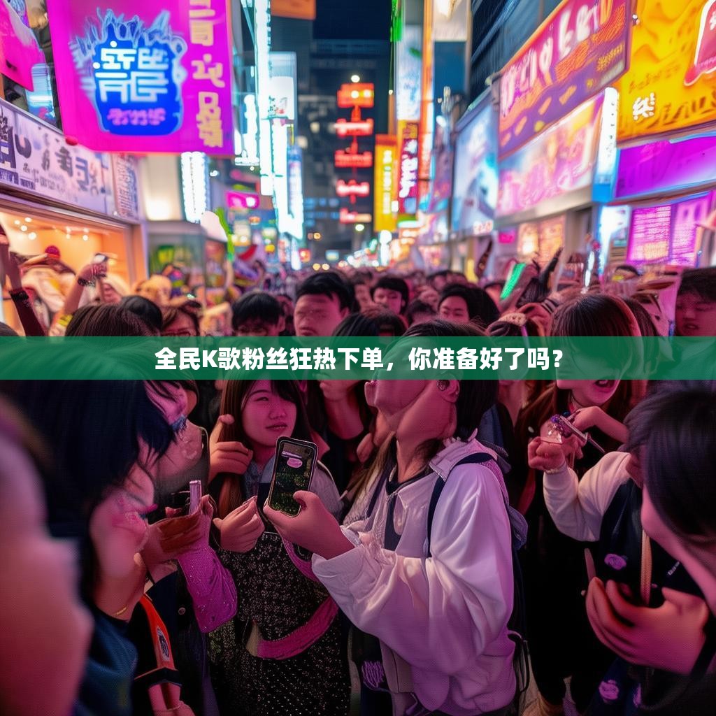 全民K歌粉丝狂热下单，你准备好了吗？