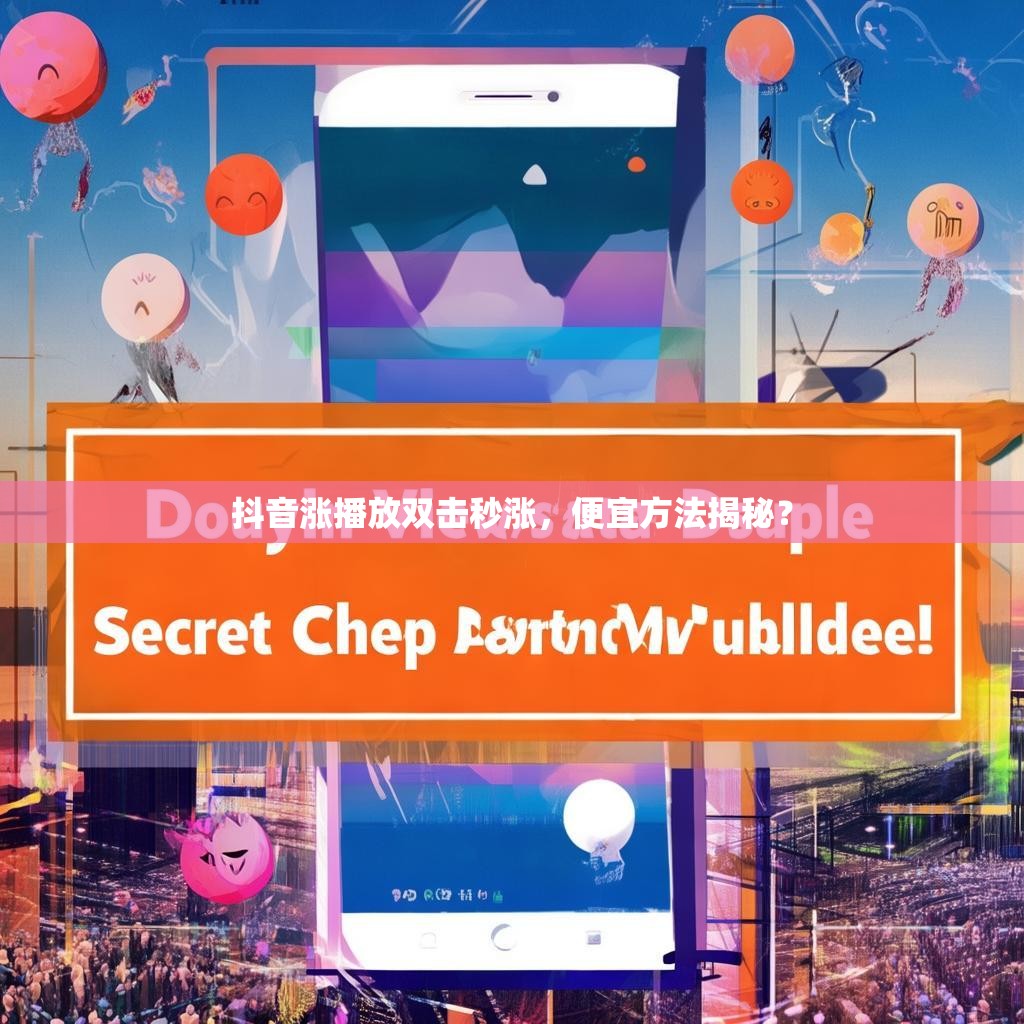 抖音涨播放双击秒涨，便宜方法揭秘？