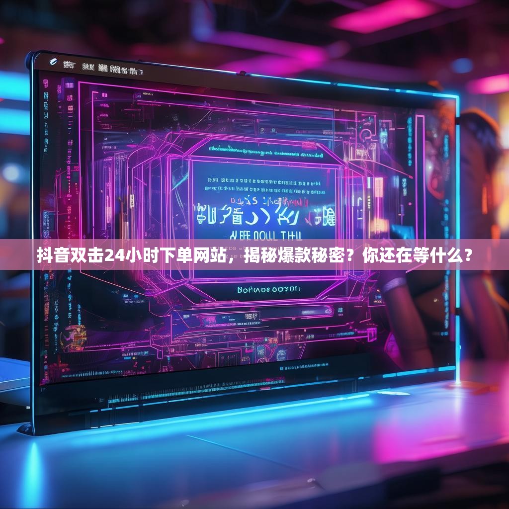 抖音双击24小时下单网站，揭秘爆款秘密？你还在等什么？