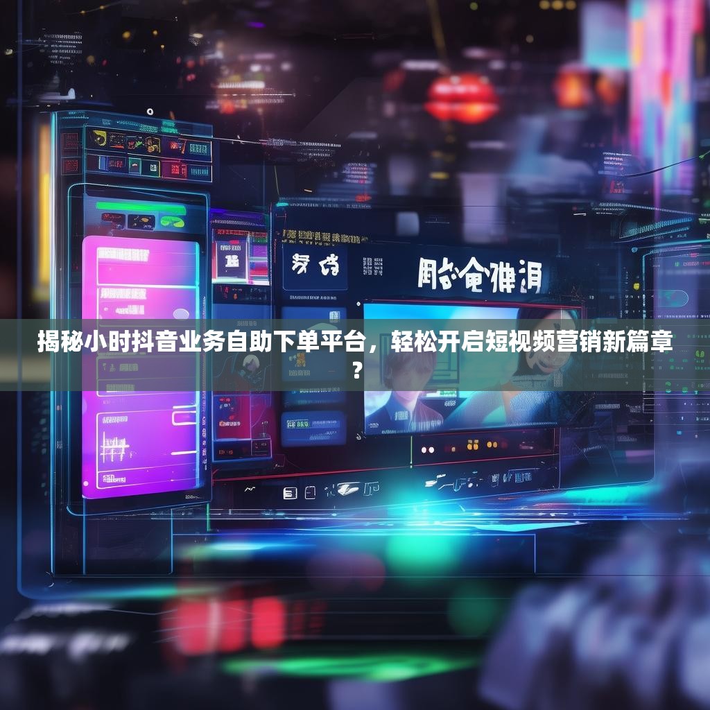 揭秘小时抖音业务自助下单平台，轻松开启短视频营销新篇章？