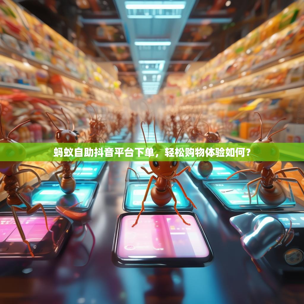 蚂蚁自助抖音平台下单，轻松购物体验如何？