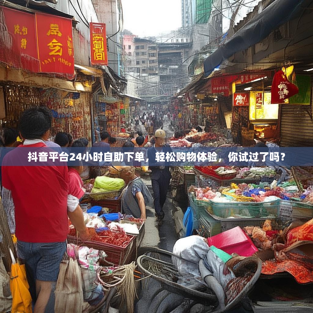 抖音平台24小时自助下单，轻松购物体验，你试过了吗？