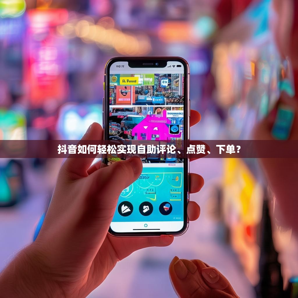 抖音如何轻松实现自助评论、点赞、下单？