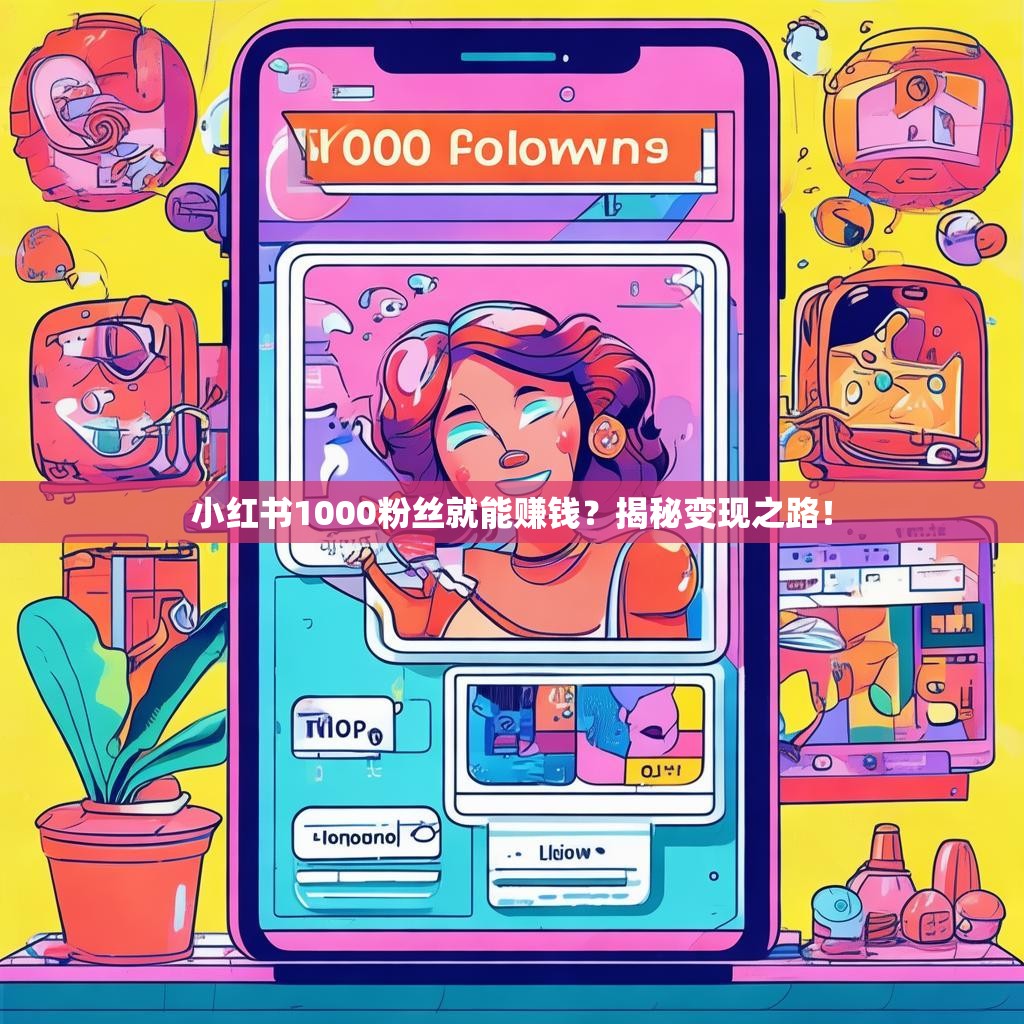 小红书1000粉丝就能赚钱？揭秘变现之路！
