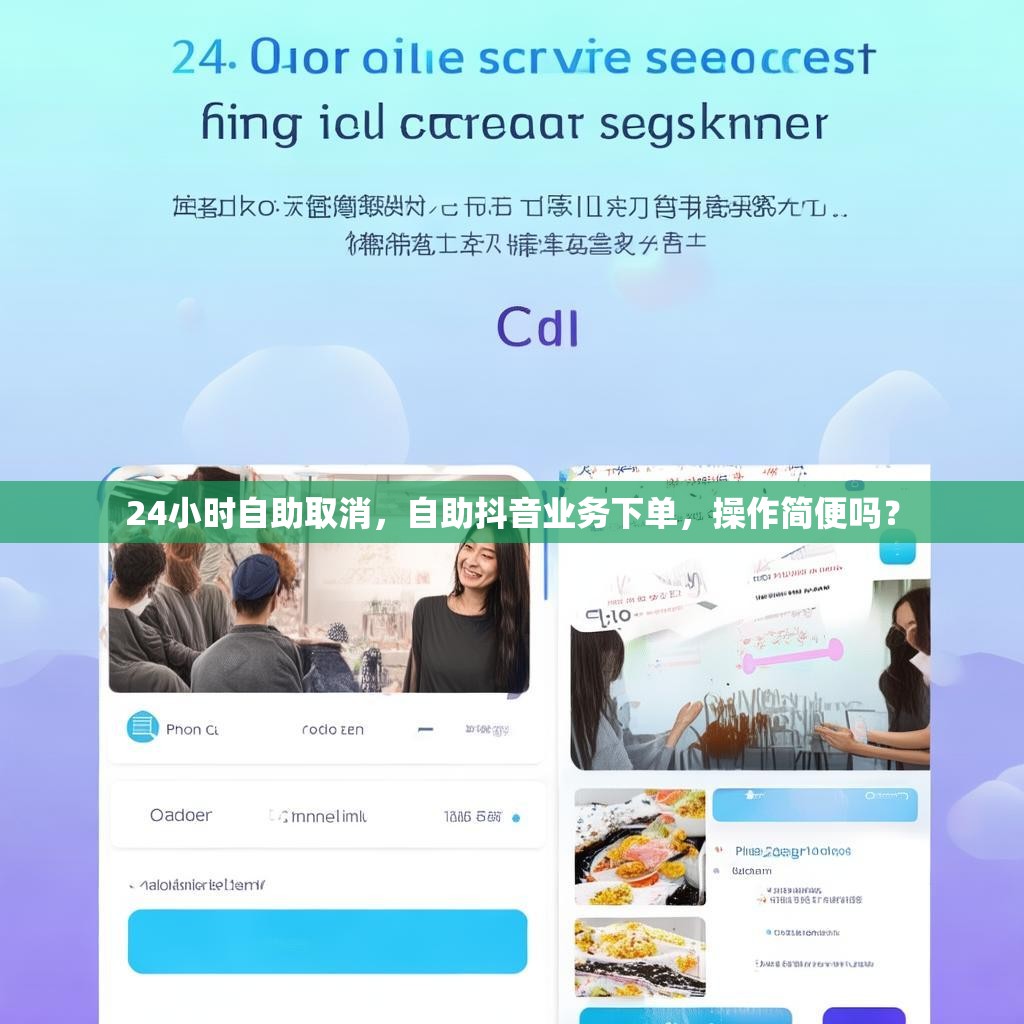 24小时自助取消，自助抖音业务下单，操作简便吗？
