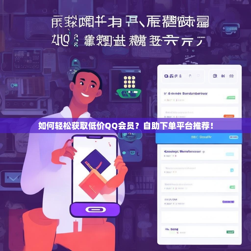 如何轻松获取低价QQ会员？自助下单平台推荐！
