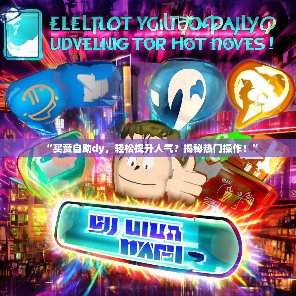 “买赞自助dy，轻松提升人气？揭秘热门操作！”