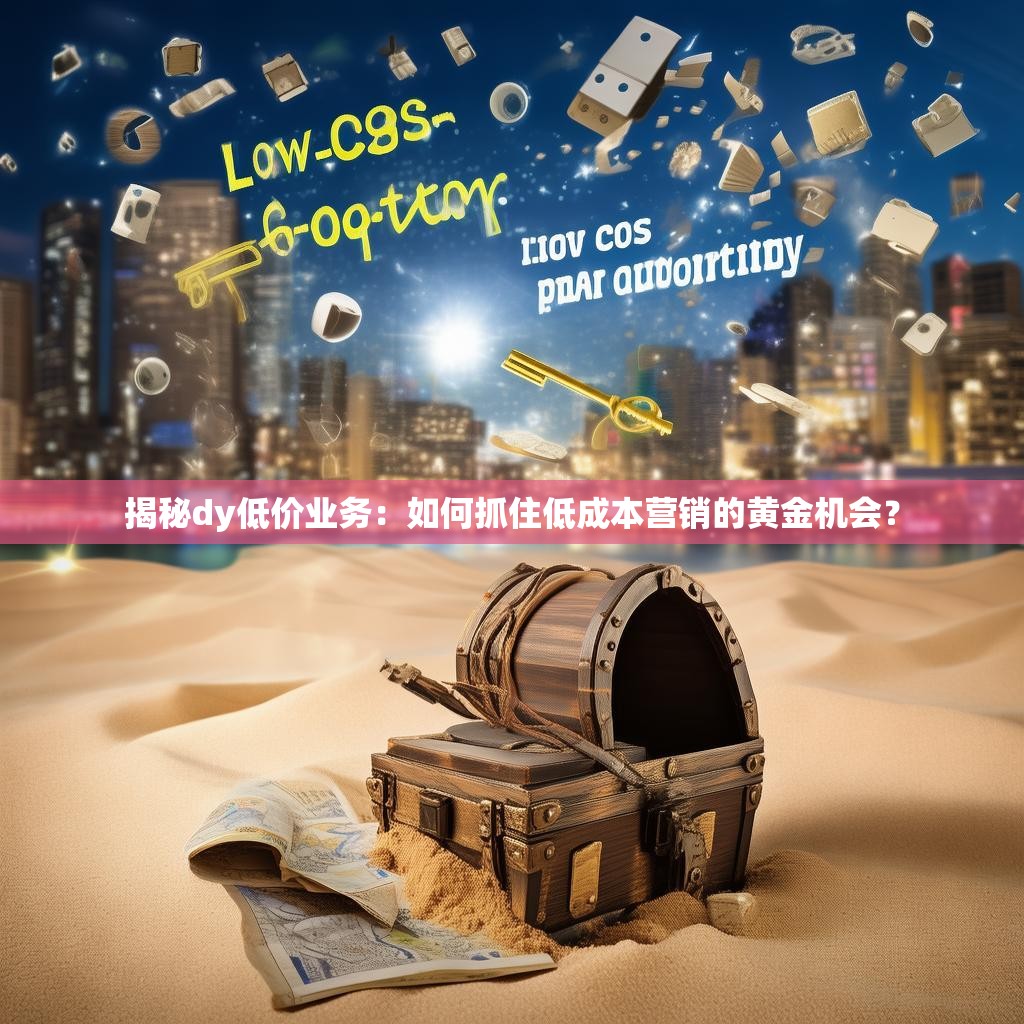 揭秘dy低价业务：如何抓住低成本营销的黄金机会？