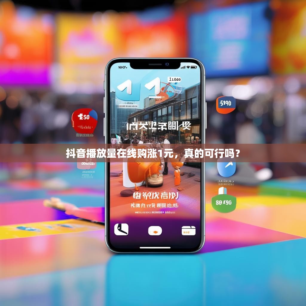 抖音播放量在线购涨1元，真的可行吗？