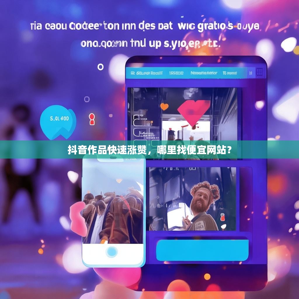 抖音作品快速涨赞，哪里找便宜网站？