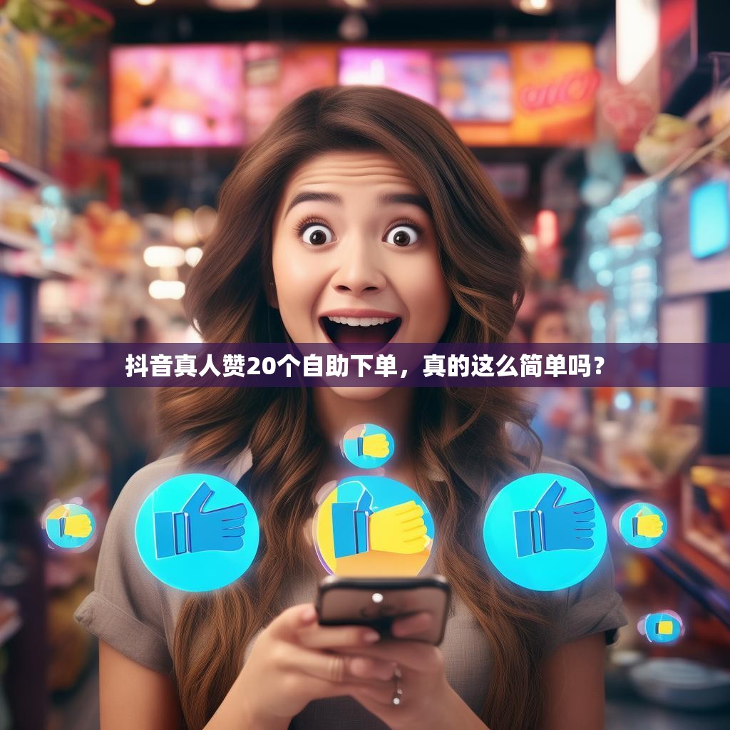 抖音真人赞20个自助下单，真的这么简单吗？
