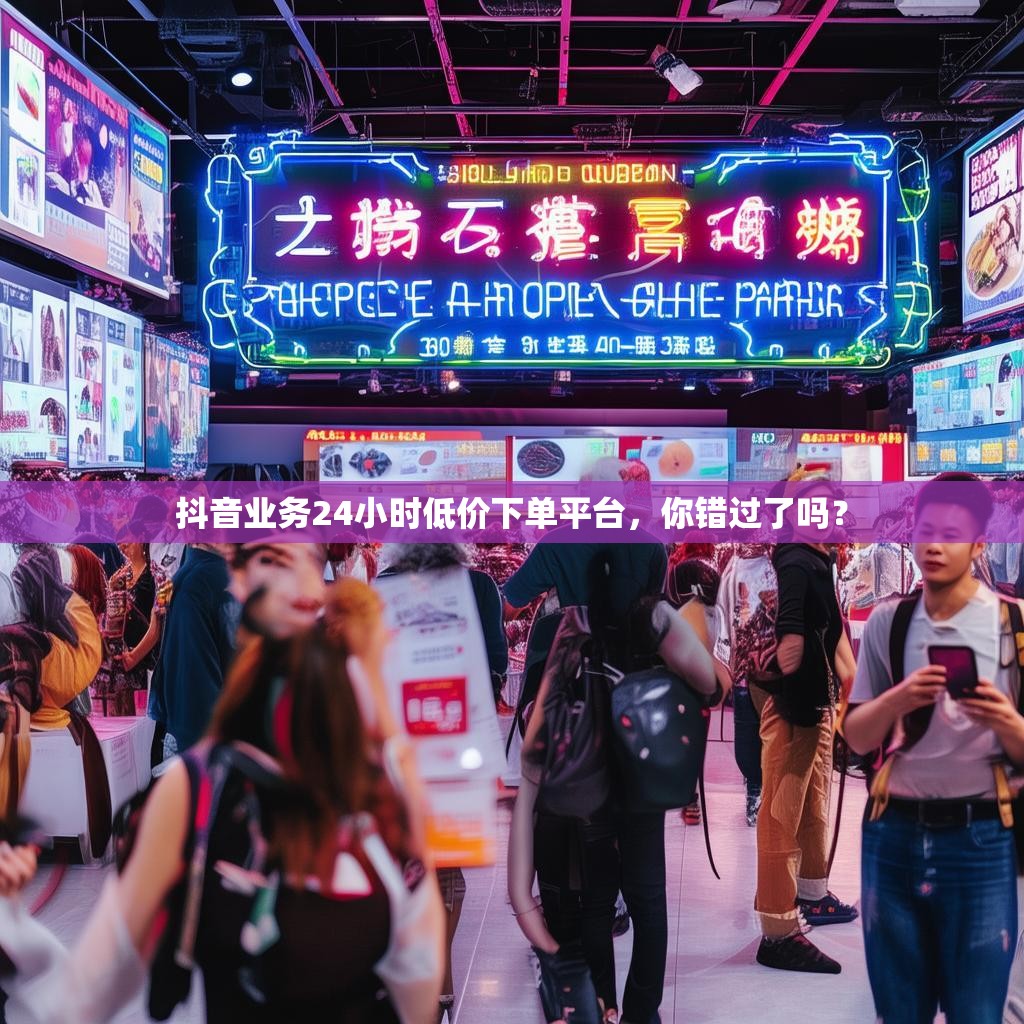 抖音业务24小时低价下单平台，你错过了吗？