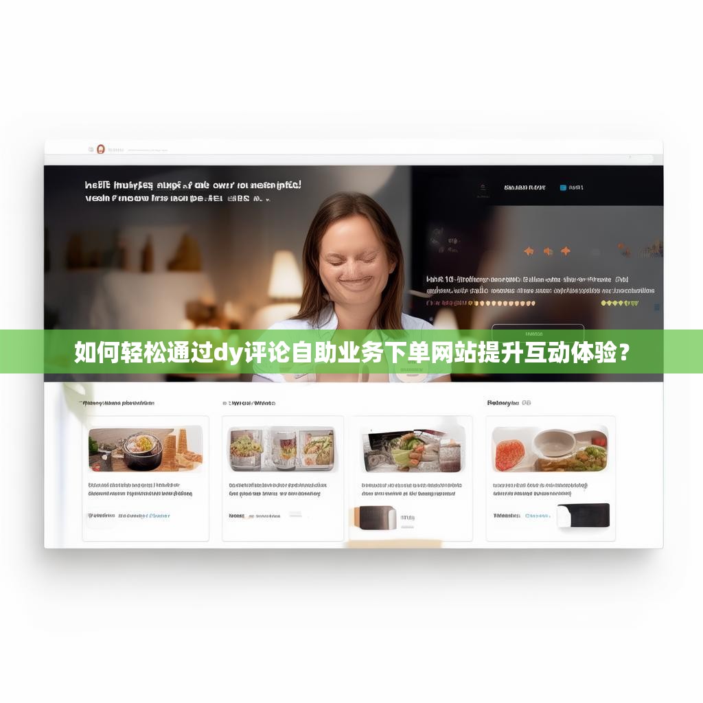 如何轻松通过dy评论自助业务下单网站提升互动体验？