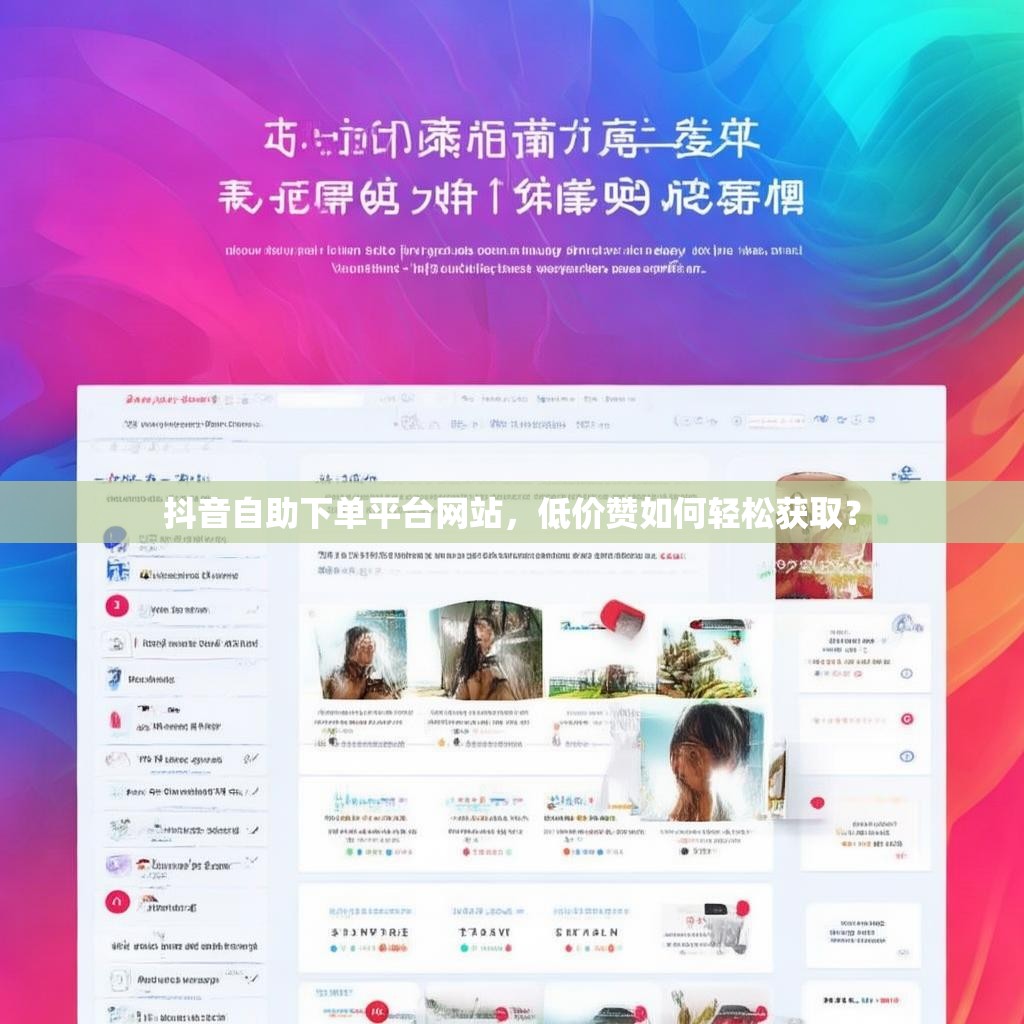抖音自助下单平台网站，低价赞如何轻松获取？