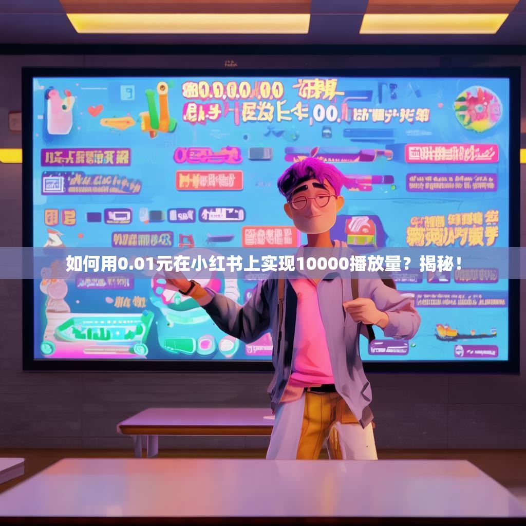 如何用0.01元在小红书上实现10000播放量？揭秘！