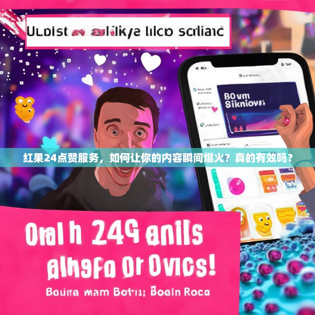 红果24点赞服务，如何让你的内容瞬间爆火？真的有效吗？