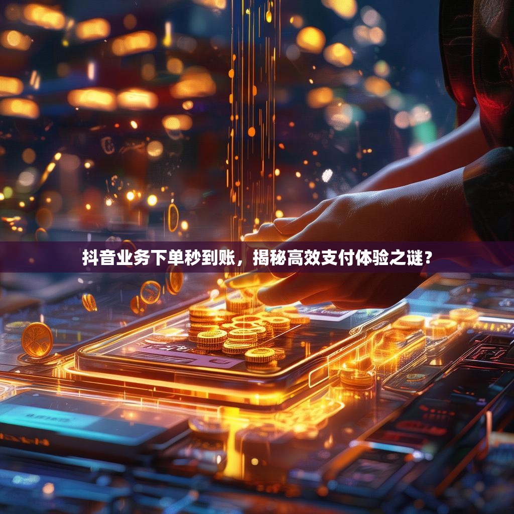 抖音业务下单秒到账，揭秘高效支付体验之谜？