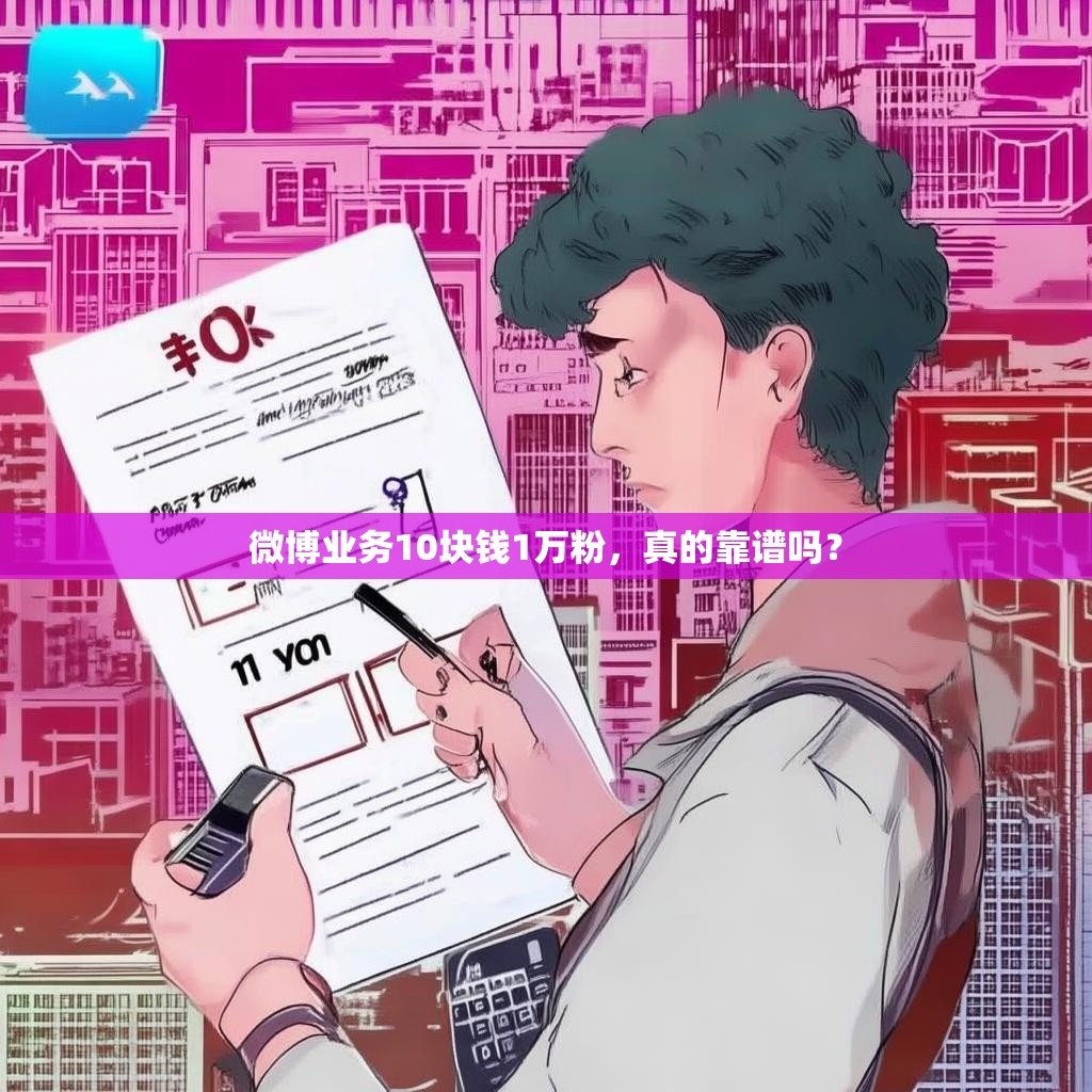 微博业务10块钱1万粉，真的靠谱吗？