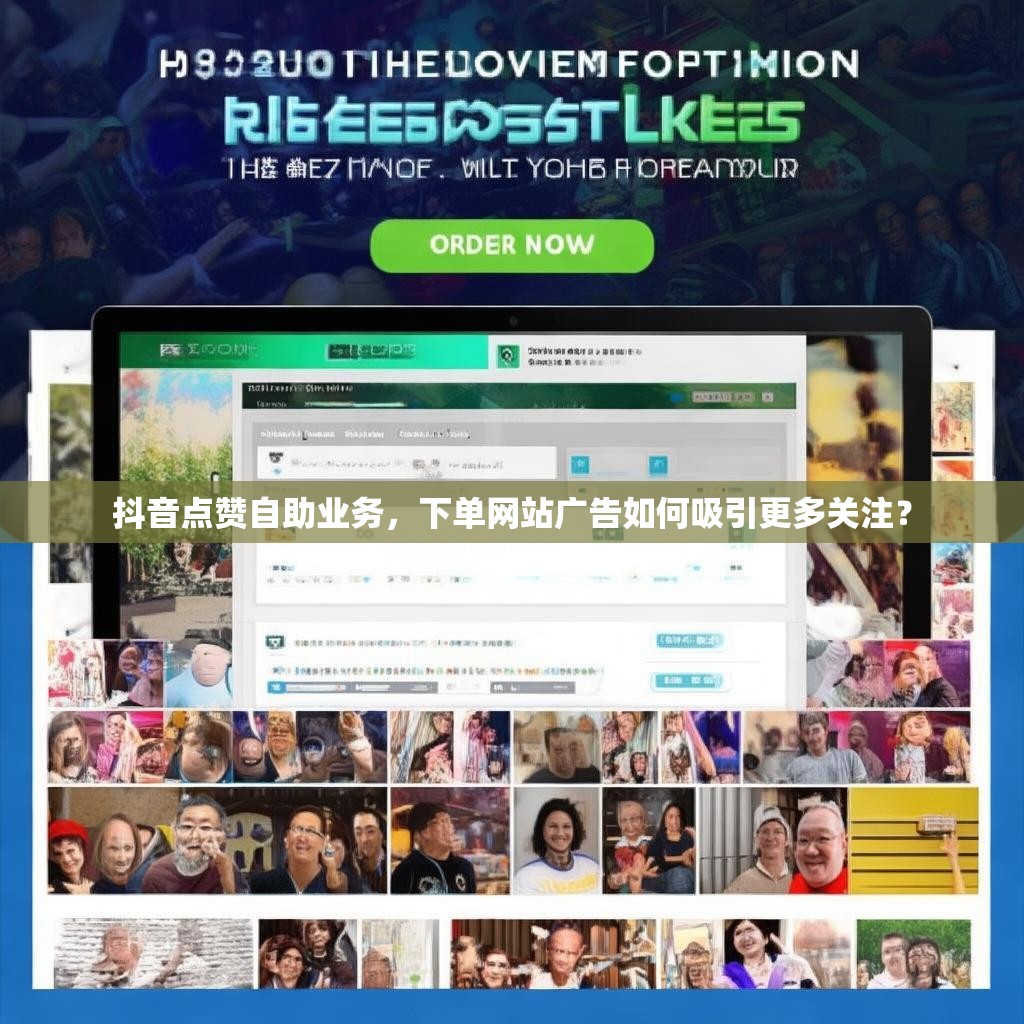 抖音点赞自助业务，下单网站广告如何吸引更多关注？