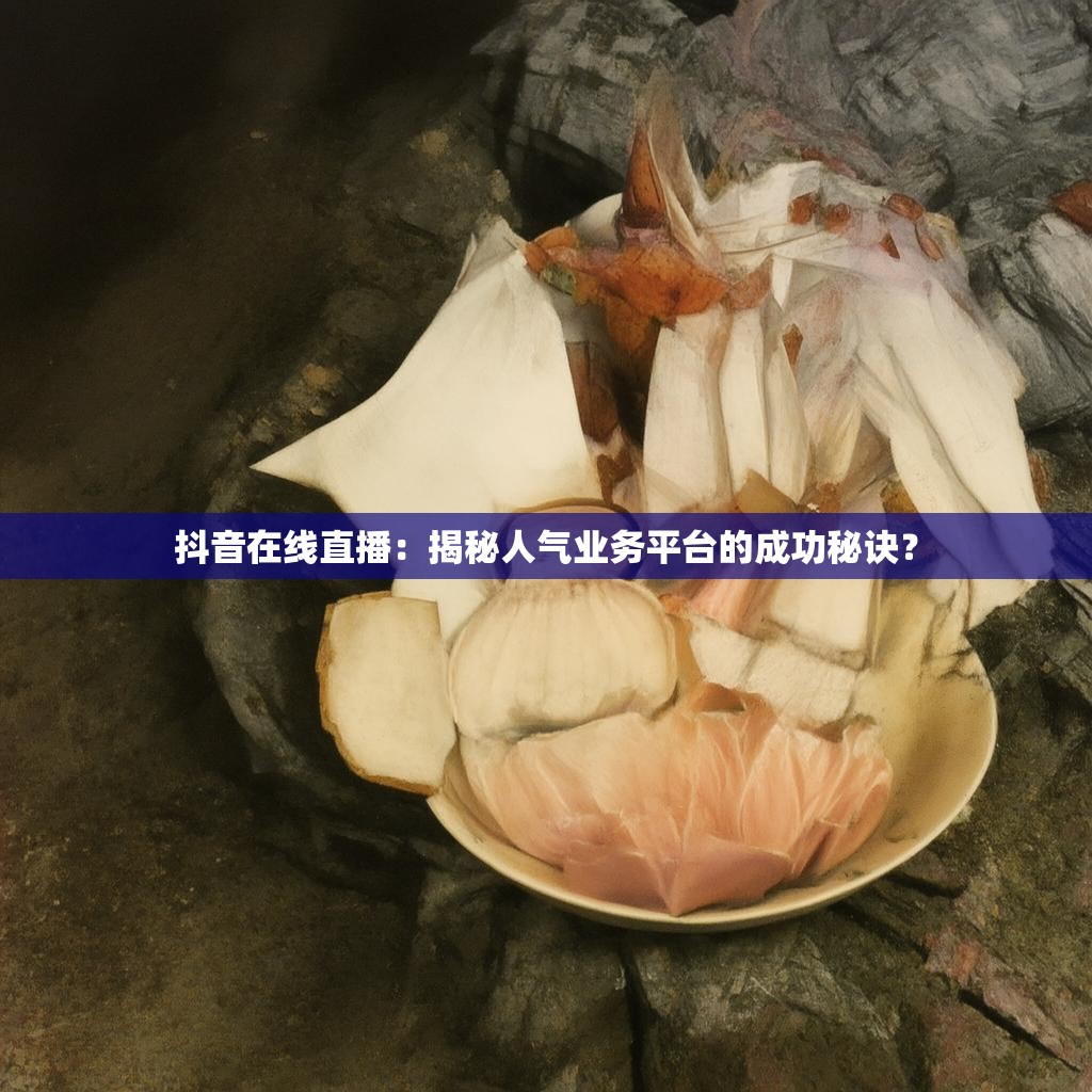 抖音在线直播：揭秘人气业务平台的成功秘诀？
