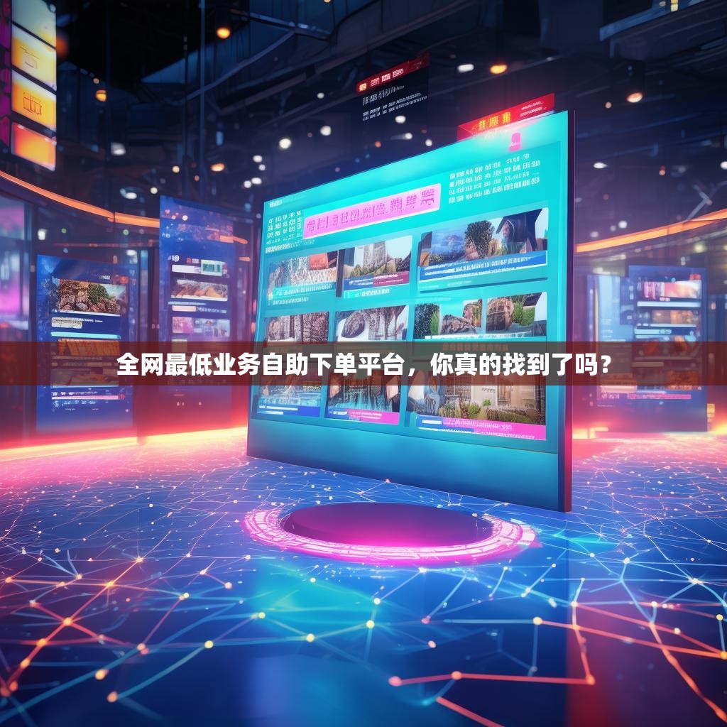 全网最低业务自助下单平台，你真的找到了吗？