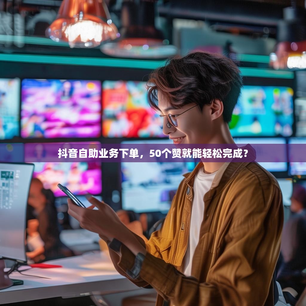 抖音自助业务下单，50个赞就能轻松完成？