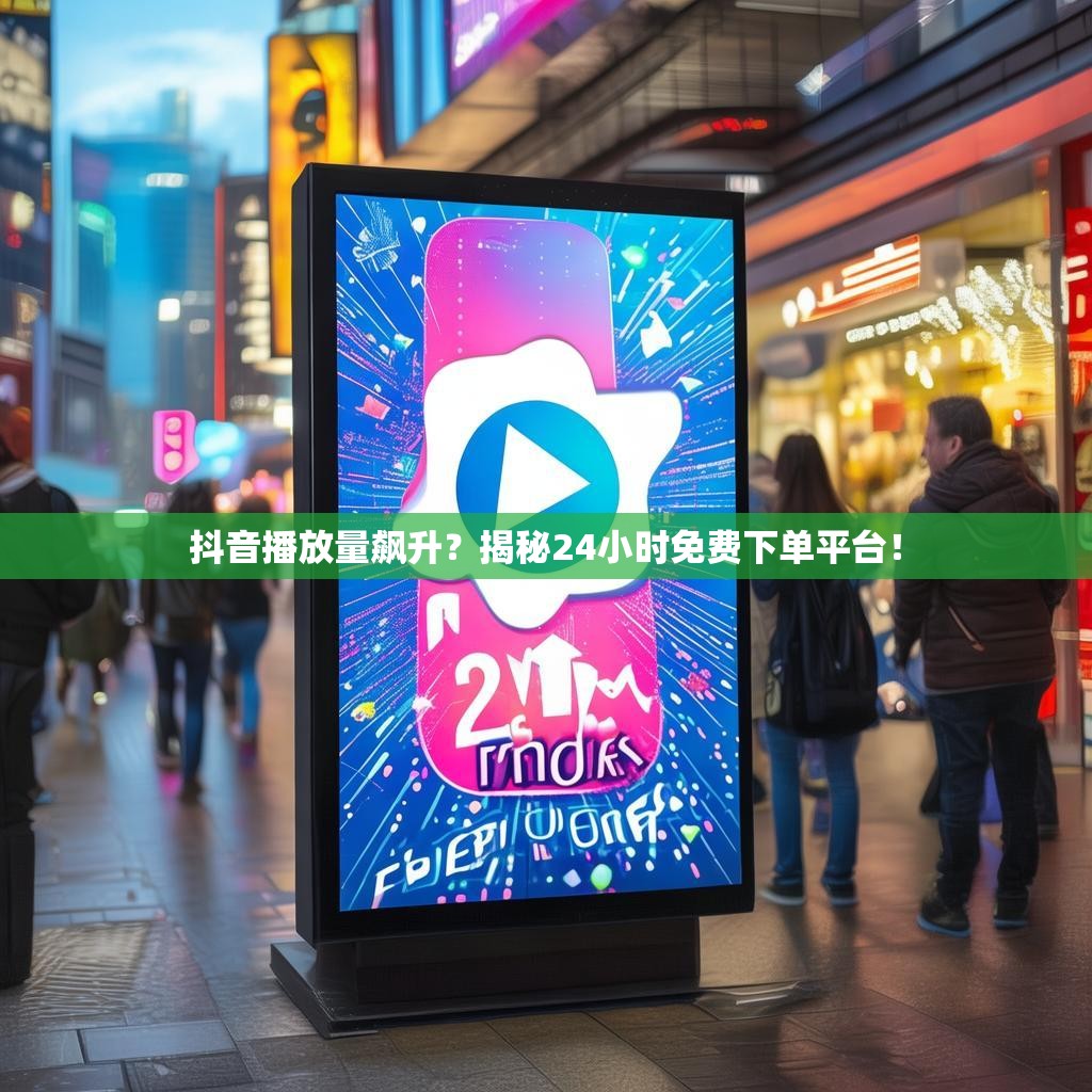 抖音播放量飙升？揭秘24小时免费下单平台！