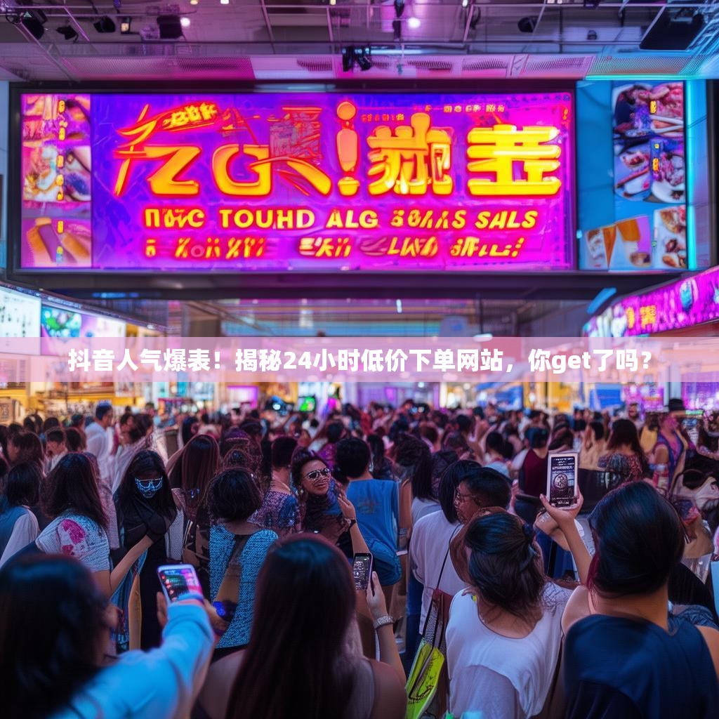 抖音人气爆表！揭秘24小时低价下单网站，你get了吗？