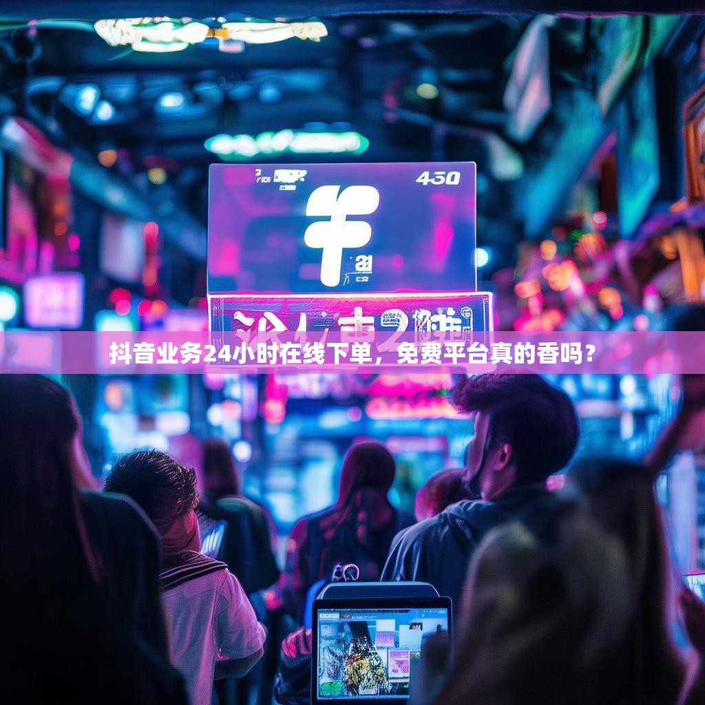 抖音业务24小时在线下单，免费平台真的香吗？