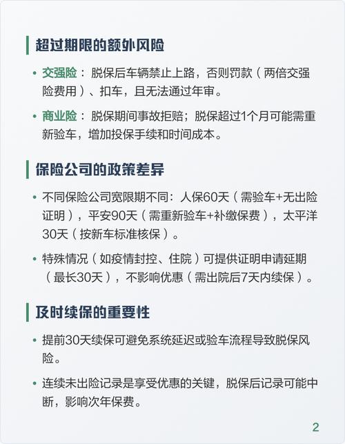 商业车险最晚能延迟多久续保？到期不续保后果严重
